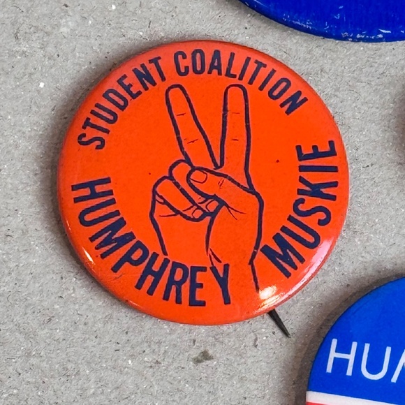Humphrey Muskie Vintage Political Pinback Buttons - Picture 4 of 8